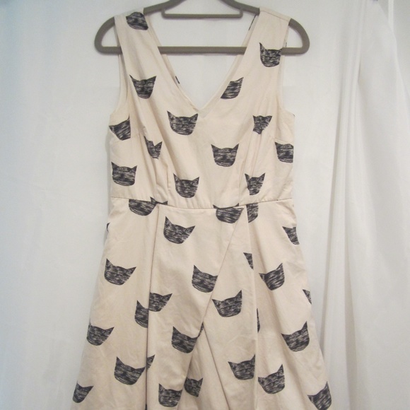 Anthropologie Dresses & Skirts - Anthro 4 Leah Reena Goren Feline Karma Cat Dress